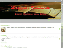 Tablet Screenshot of mensagempaz.com